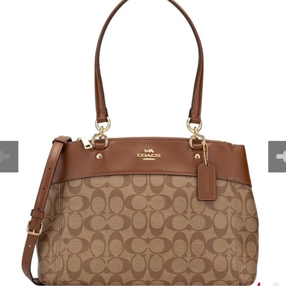 SALE‼️Coach Brown Signature Tote Bag - Picture 1 of 4